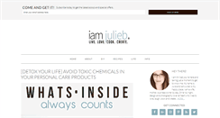 Desktop Screenshot of iamjulieb.com