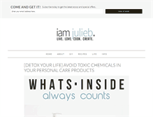 Tablet Screenshot of iamjulieb.com